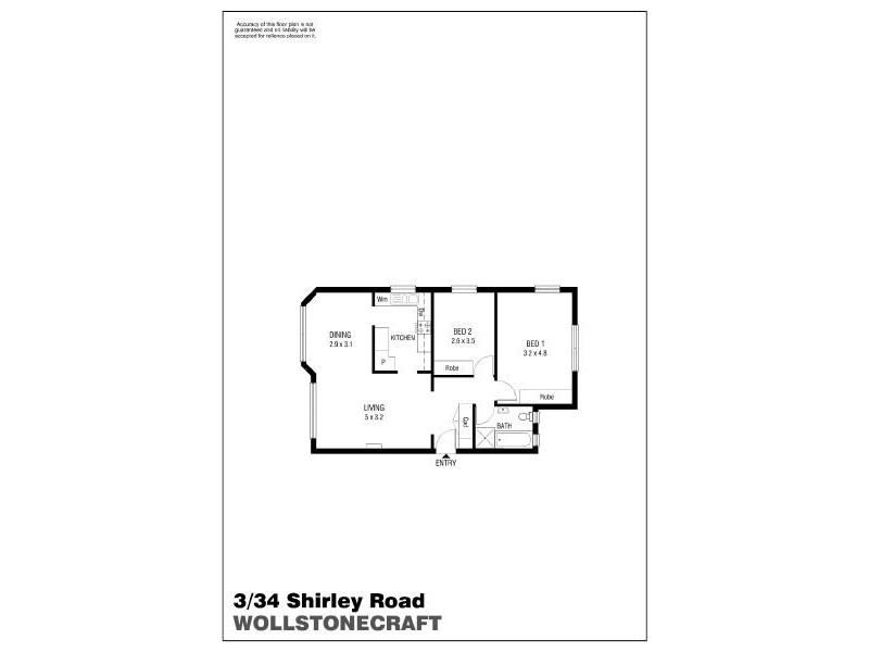3/34  Shirley Road, Wollstonecraft NSW 2065