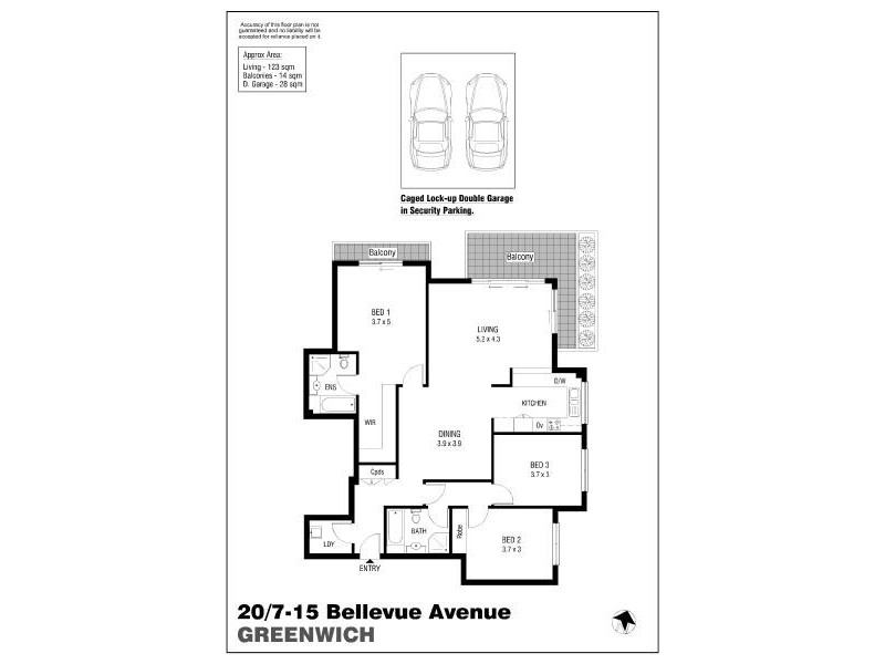 20/7-15  Bellevue Avenue, Greenwich NSW 2065