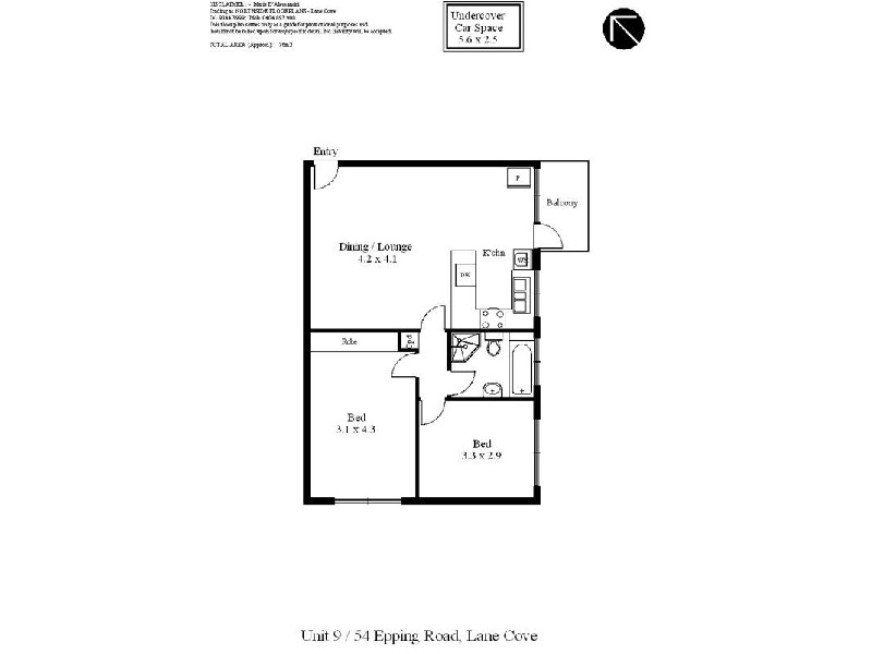 9/54  Epping Road, Lane Cove NSW 2066