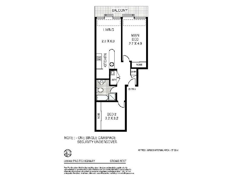 201/402  Pacific Highway, Crows Nest NSW 2065