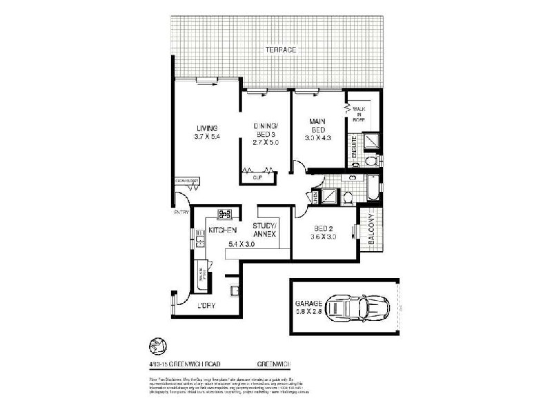 4/13-15  Greenwich Road, Greenwich NSW 2065