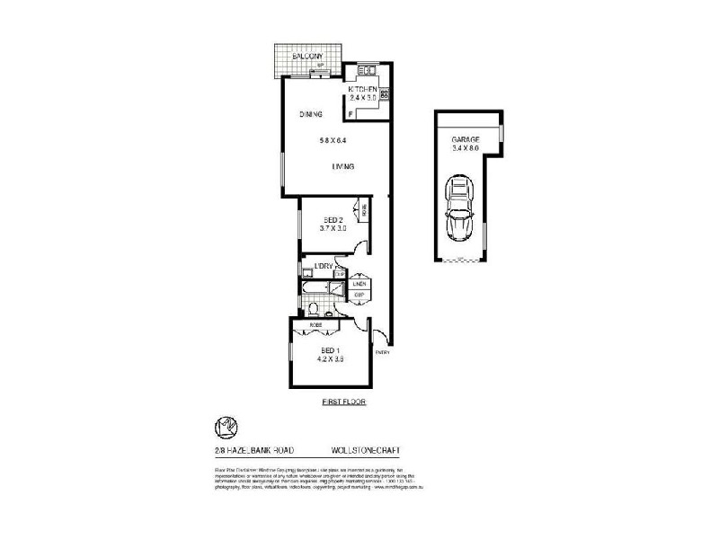 2/8  Hazelbank Road, Wollstonecraft NSW 2065