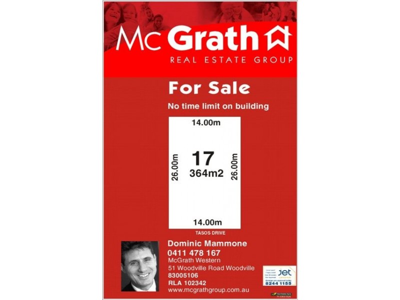Lot 17  Tasos Drive, Munno Para West SA 5115