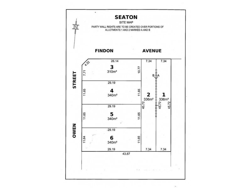 Lots 1 – 6  Corner Findon Avenue and Owen Street, Seaton SA 5023