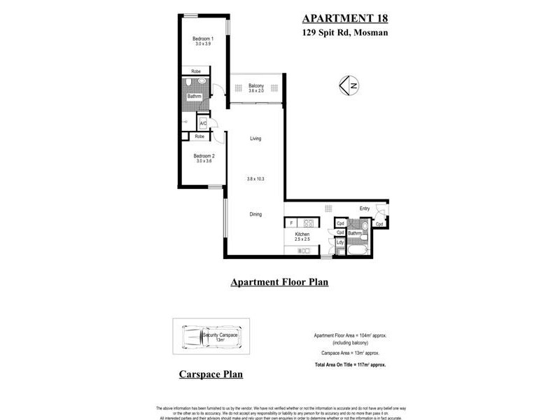 18/129 Spit Road, Mosman NSW 2088