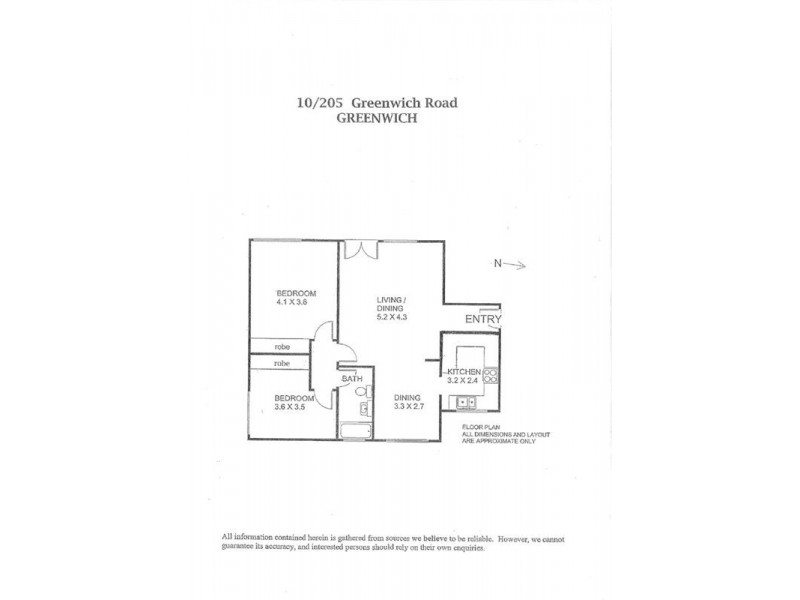 10/205 Greenwich Road, Greenwich NSW 2065