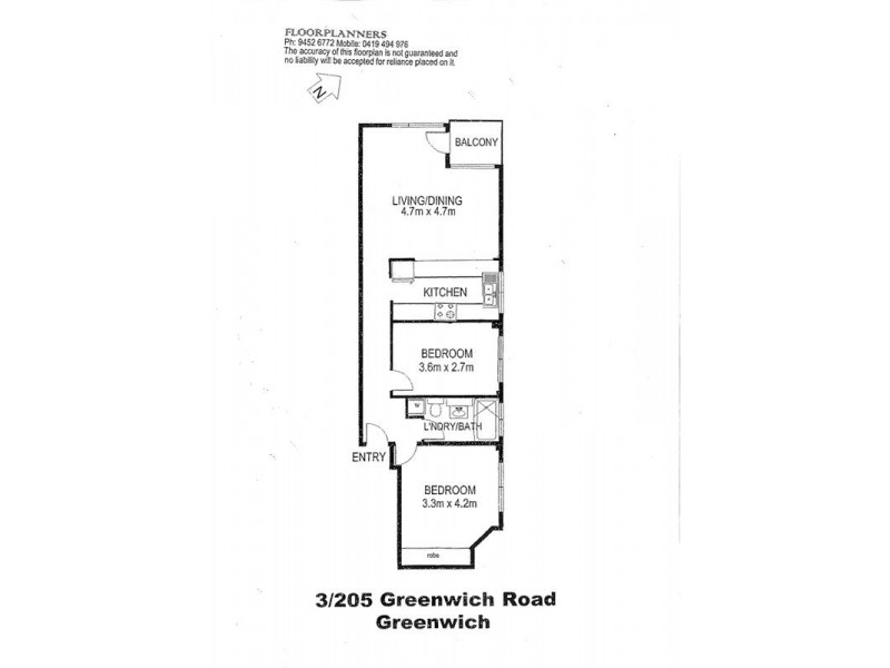 3/205 Greenwich Road, Greenwich NSW 2065