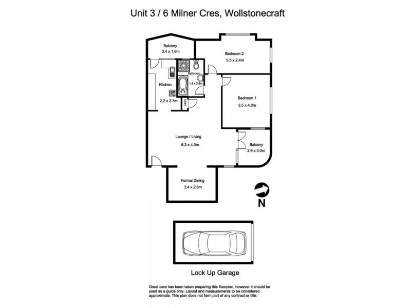 3/6 Milner Crescent, Wollstonecraft NSW 2065