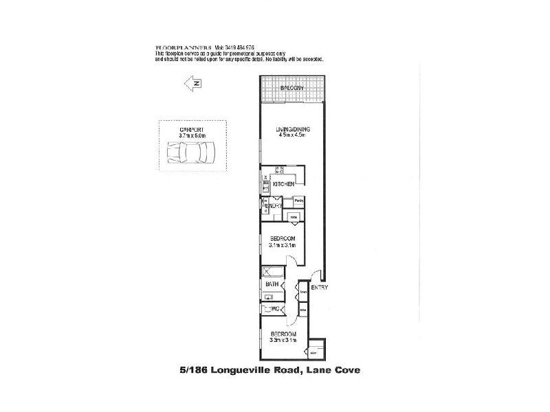 5/186  Longueville Road, Lane Cove NSW 2066