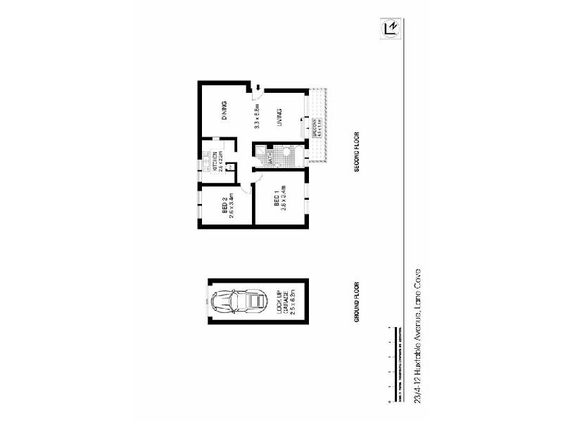 23/4-12  Huxtable Avenue, Lane Cove NSW 2066