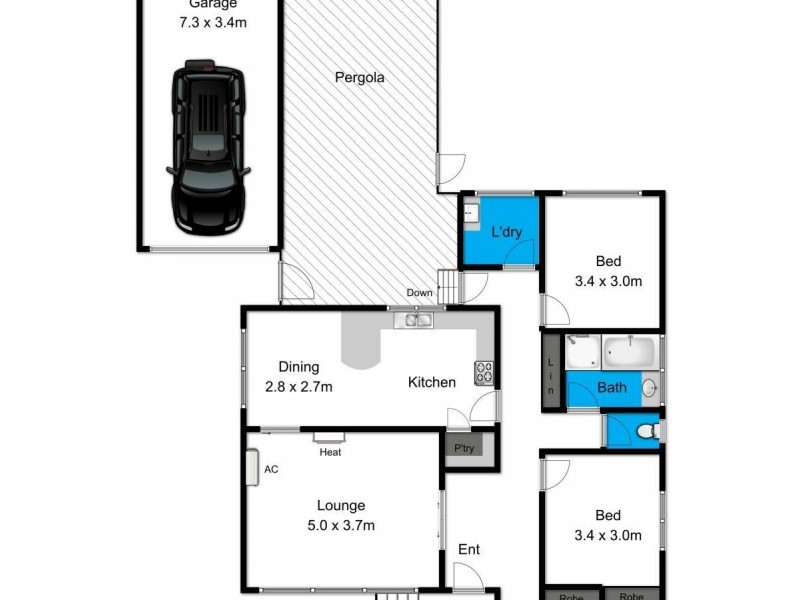 4 Rosewell Court, Norlane VIC 3214 Floorplan