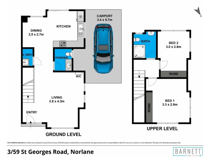 3/59 St Georges Road, Norlane VIC 3214 Floorplan