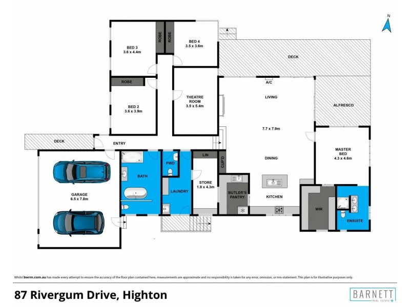 87 Rivergum Drive, Highton VIC 3216 Floorplan