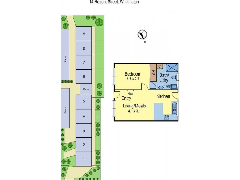 1-5/18 Regent Street, Whittington VIC 3219 Floorplan