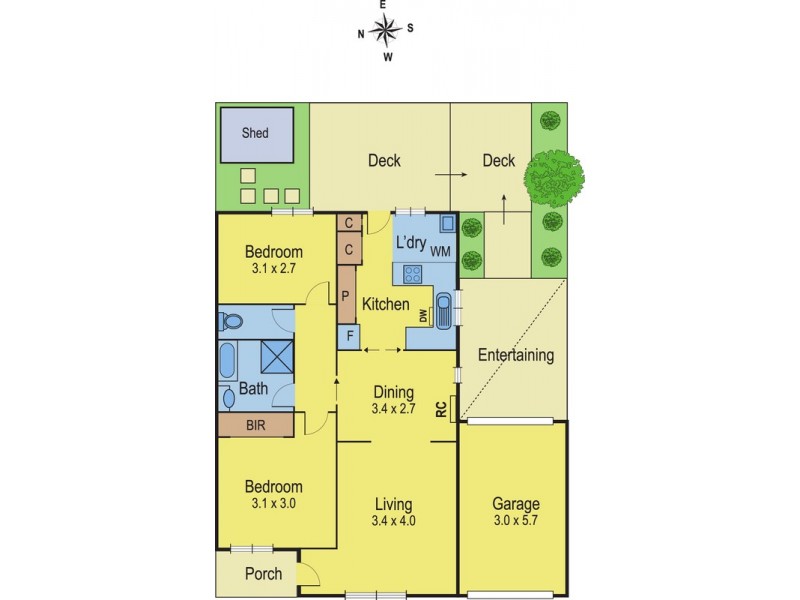 2/10-12 Carrington Street, Thomson VIC 3219 Floorplan