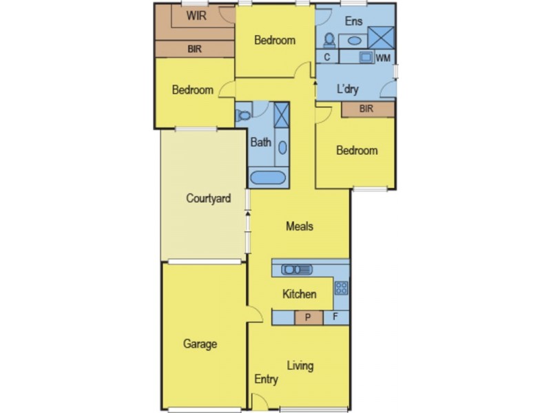 3/6 Solomon Court, Breakwater VIC 3219 Floorplan