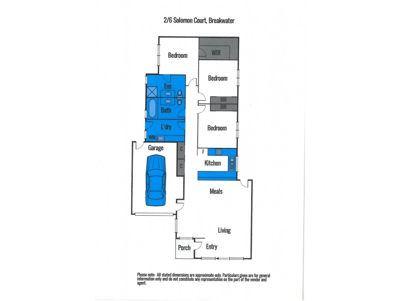 2/6 Solomon Court, Breakwater VIC 3219 Floorplan