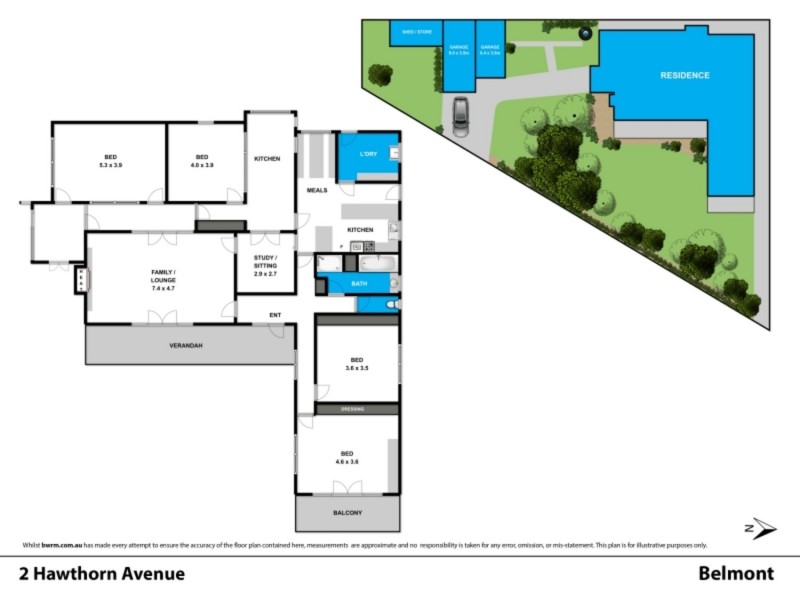 2 Hawthorn Avenue, Belmont VIC 3216 Floorplan
