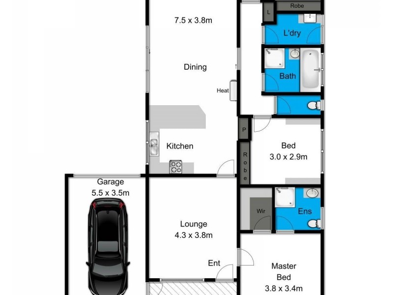 36 Bayshore Avenue, Clifton Springs VIC 3222 Floorplan