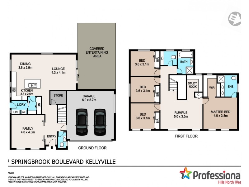 17 Springbrook Boulevard, Kellyville NSW 2155 Floorplan