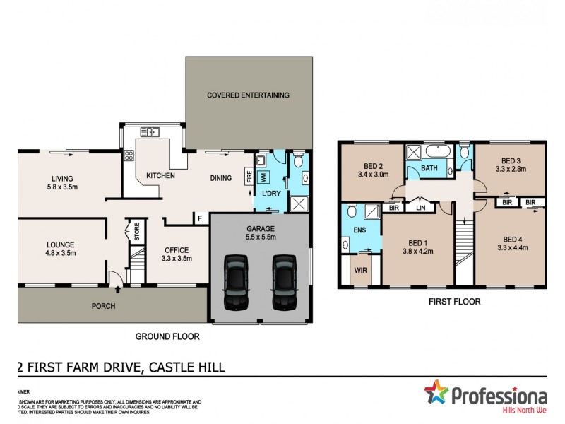 12 First Farm Drive, Castle Hill NSW 2154 Floorplan