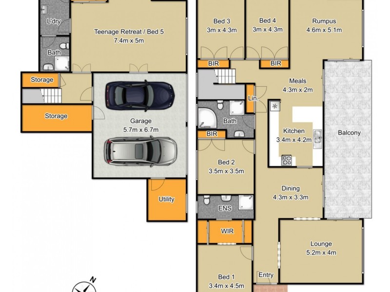 1 Kingston Close, West Pennant Hills NSW 2125 Floorplan