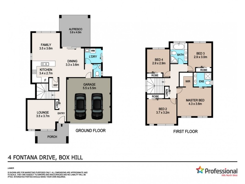 44 Fontana Drive, Box Hill NSW 2765 Floorplan