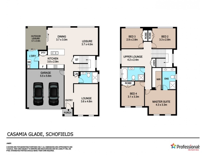 1 Casamia Glade, Schofields NSW 2762 Floorplan