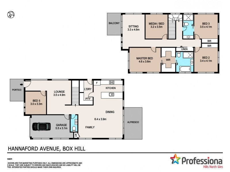 7 Hannaford Avenue, Box Hill NSW 2765 Floorplan