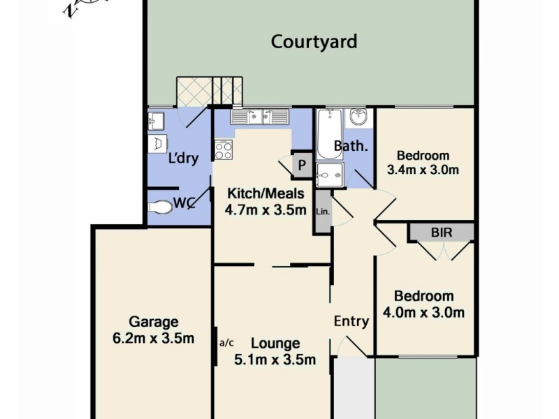 2/49 Chapman Avenue, Glenroy VIC 3046 Floorplan