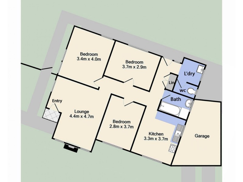 124 Justin Avenue, Glenroy VIC 3046 Floorplan