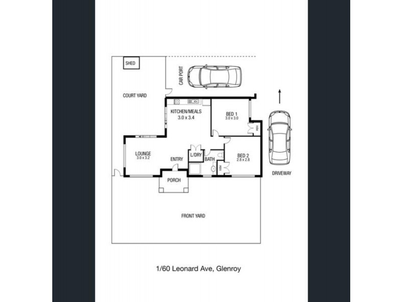 1/60 Leonard Avenue, Glenroy VIC 3046 Floorplan