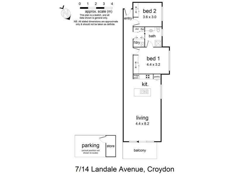 7/14 Landale Avenue, Croydon VIC 3136 Floorplan
