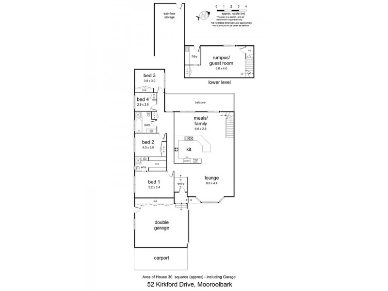 52 Kirkford Drive, Mooroolbark VIC 3138 Floorplan