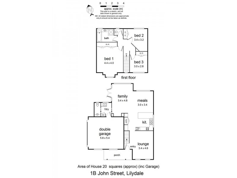 1b John  Street, Lilydale VIC 3140 Floorplan