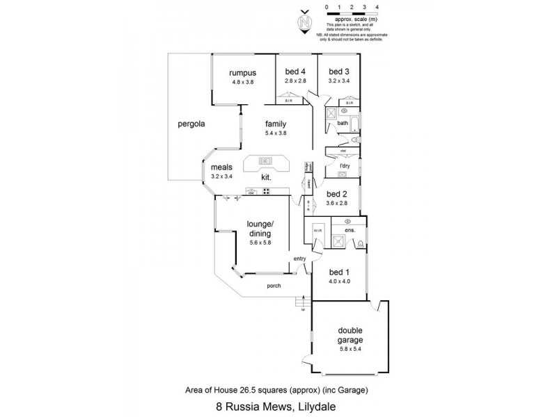 8 Russia Mews, Lilydale VIC 3140 Floorplan