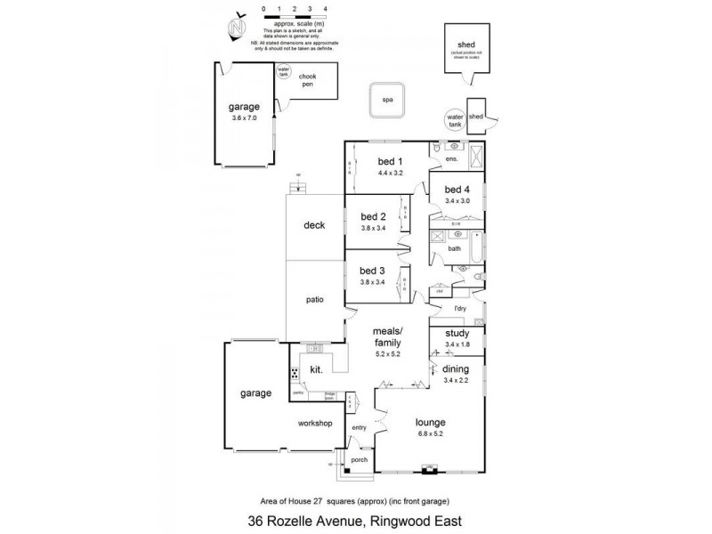 36 Rozelle Avenue, Ringwood East VIC 3135 Floorplan