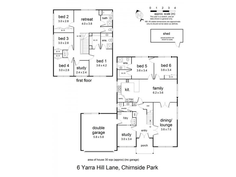 6 Yarra Hill Lane, Chirnside Park VIC 3116 Floorplan
