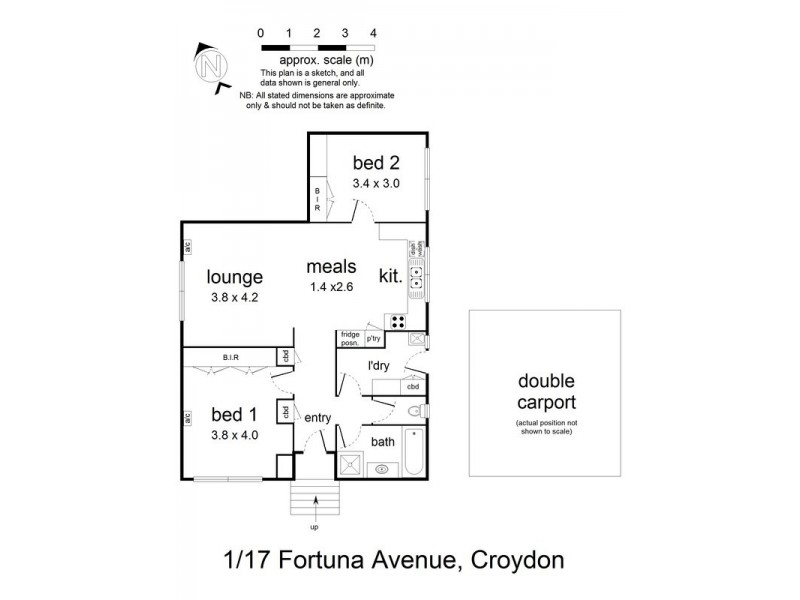1/17 Fortuna Avenue, Croydon VIC 3136 Floorplan