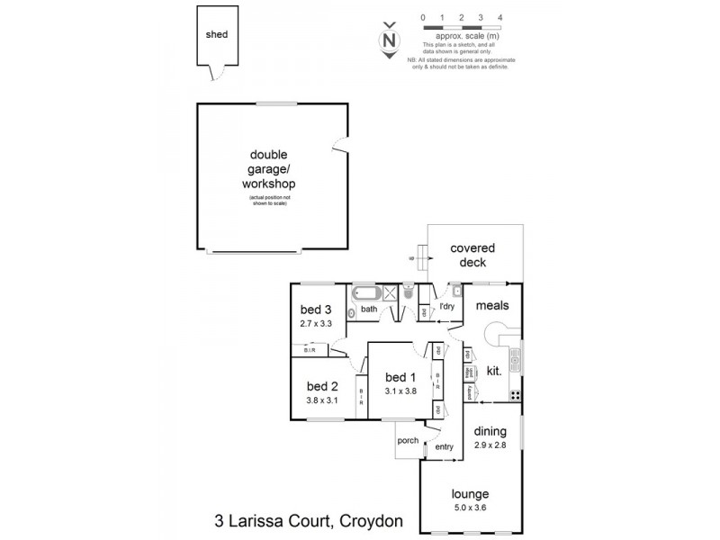 3 Larissa Court, Croydon VIC 3136 Floorplan