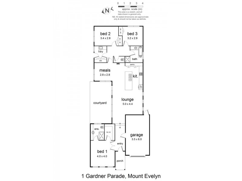 1 Gardner Parade, Mount Evelyn VIC 3796 Floorplan