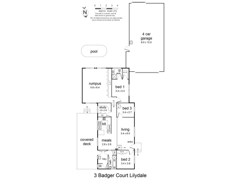 3 Badger Court, Lilydale VIC 3140 Floorplan