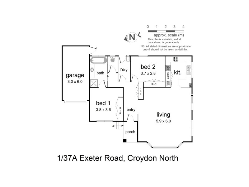 1/37a Exeter Road, Croydon North VIC 3136 Floorplan
