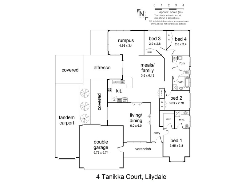 4 Tanikka Court, Lilydale VIC 3140 Floorplan