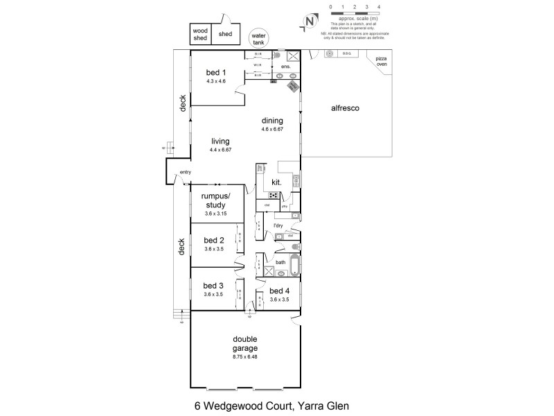 6 Wedgewood Court, Yarra Glen VIC 3775 Floorplan