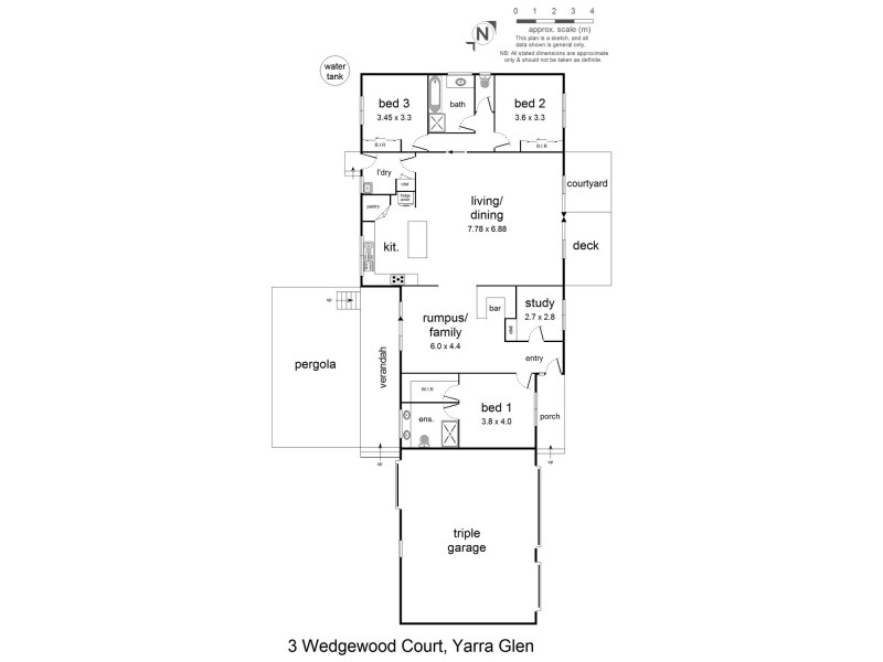 3 Wedgewood Court, Yarra Glen VIC 3775 Floorplan