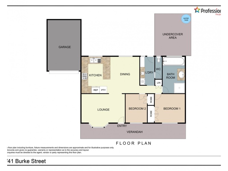2/41 Burke Street, Maryborough VIC 3465 Floorplan