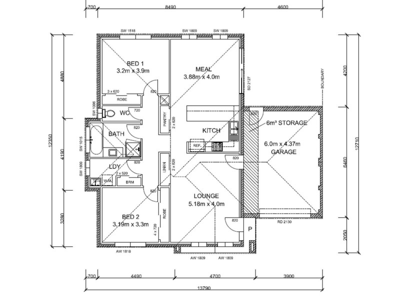 11 Doble Court, Maryborough VIC 3465 Floorplan