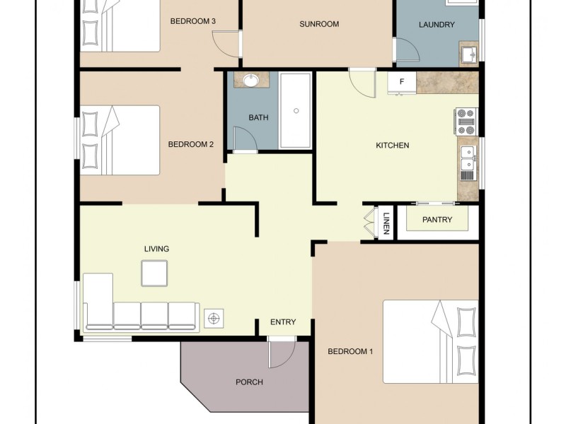 9 Daly Street, Maryborough VIC 3465 Floorplan