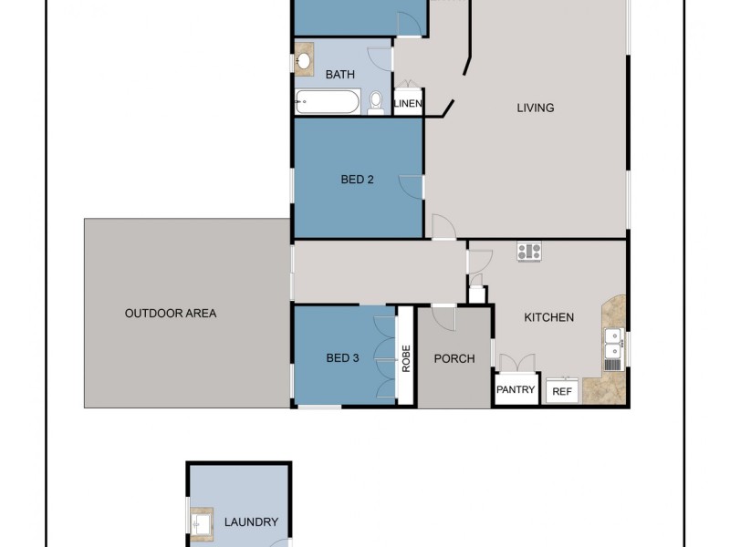 110 Gillies Street, Maryborough VIC 3465 Floorplan